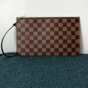 LV Damier Ebene wristlet